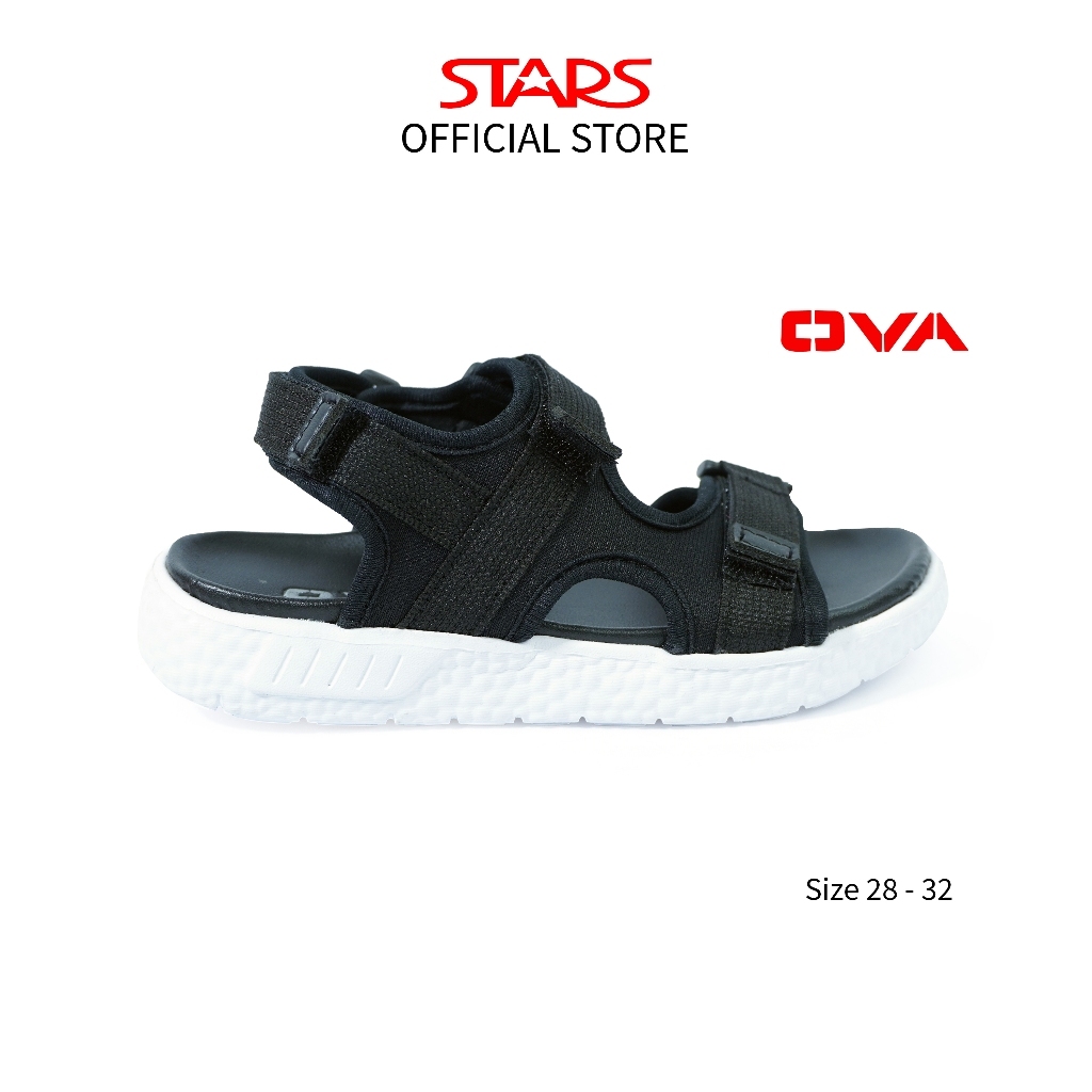 Hitam Ova Boys Sandals รองเท้า Dafi สีดํา SIZE 29-32