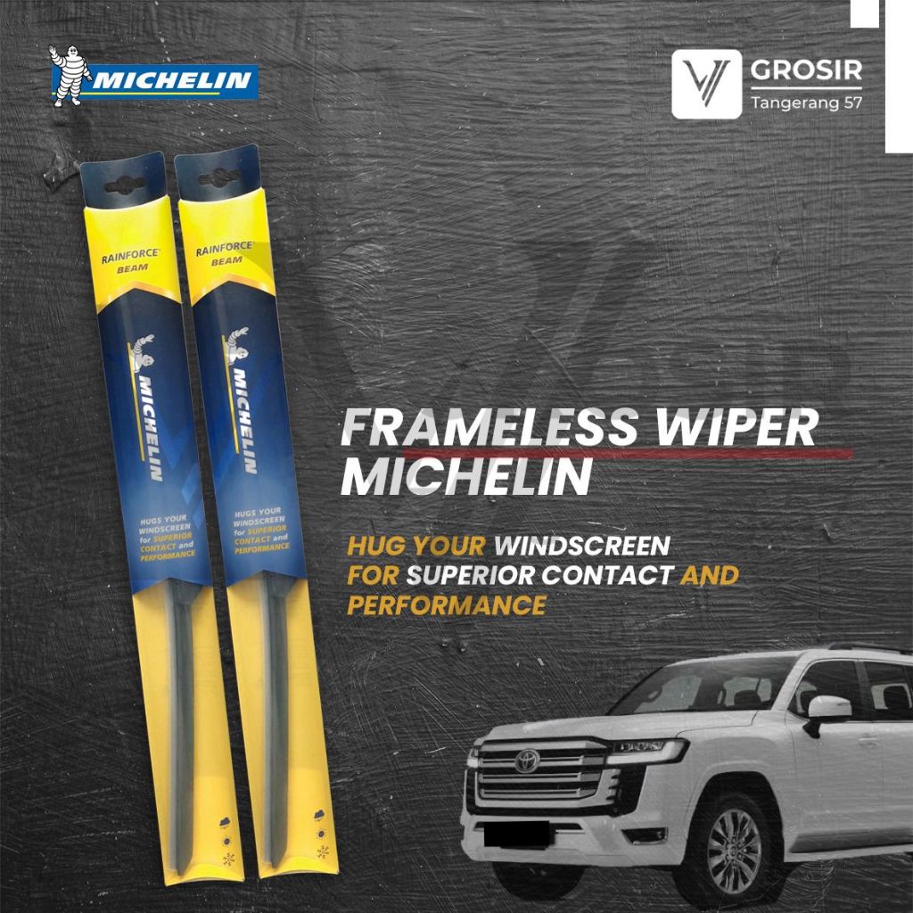 ที่ปัดน้ําฝน Michelin Beam Frameless LAND CRUISER LC300 LC 300 24-22 Z33