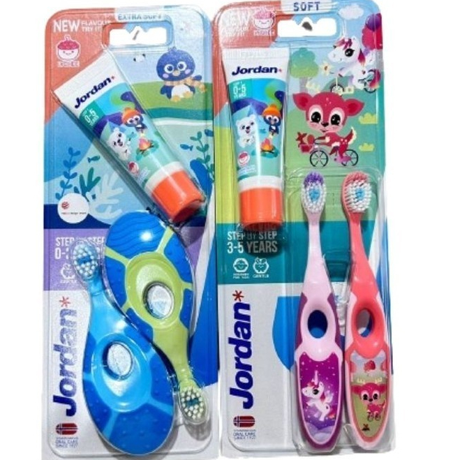 แปรงสีฟัน Jordan Twin Pack ฟรียาสีฟัน