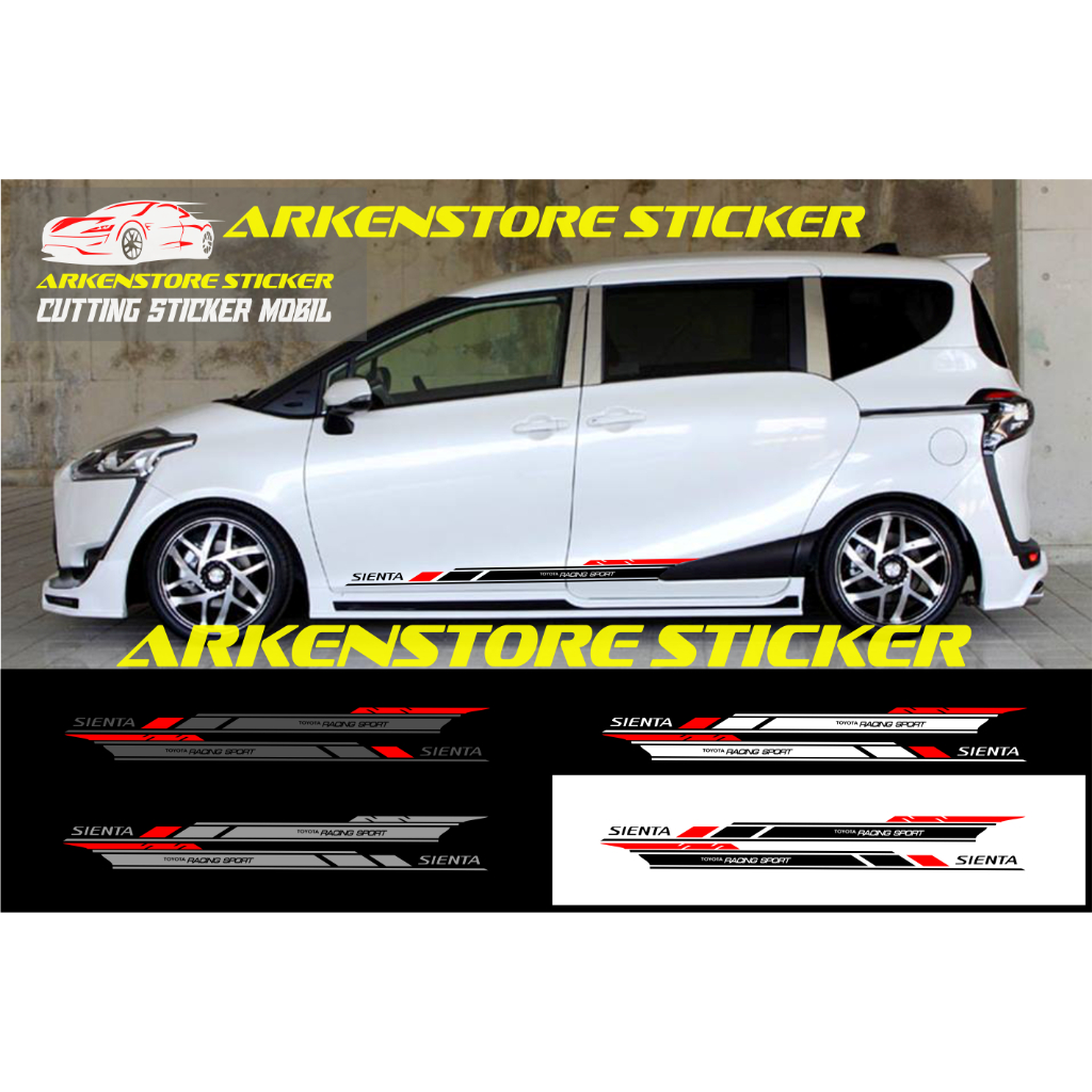สติ๊กเกอร์ Toyota Sienta, สติ๊กเกอร์ติดรถ Sienta, สติ๊กเกอร์รายการ Sienta