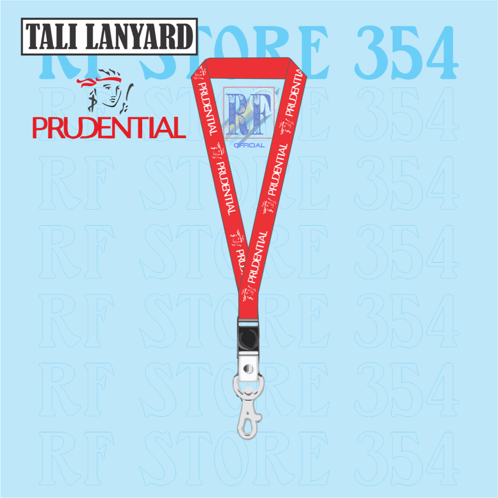 Gantungan โลโก้ PRUDENTIAL LANYARD STRAP - FINANCIAL CRAFTSMANIAL ID CARD STRAP KEYCHAIN FLASHDISK CHAIN NMETAG LANYARD STRAP