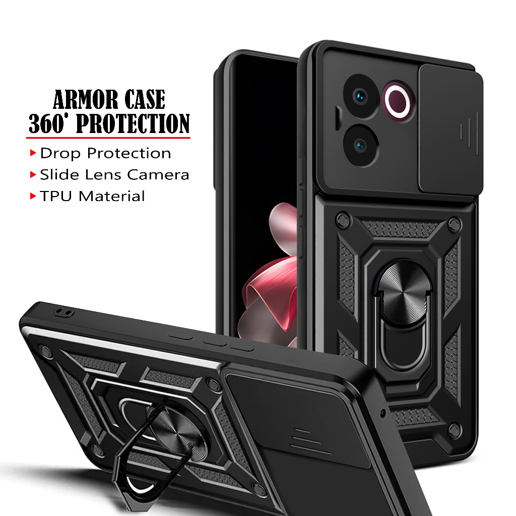 เคส Vivo V30E 5G เคส Softcase SLIDE ARMOR เคสป้องกันกล้อง เคส Hp Vivo V30E 5G