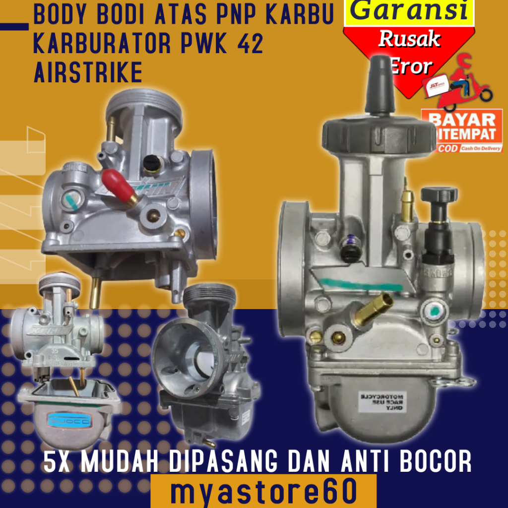 Body Frame Body Upper Body คาร์บูเรเตอร์คาร์บูเรเตอร์ PWK42 Airstrike PWK 42 AIRSTRIKE