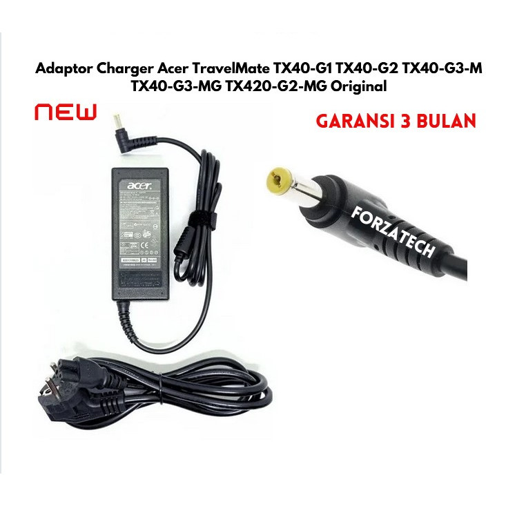 พร้อมอะแดปเตอร์ชาร์จ Acer TravelMate TX40-G1 TX40-G2 TX40-G3-M TX40-G3-MG TX420-G2-MG