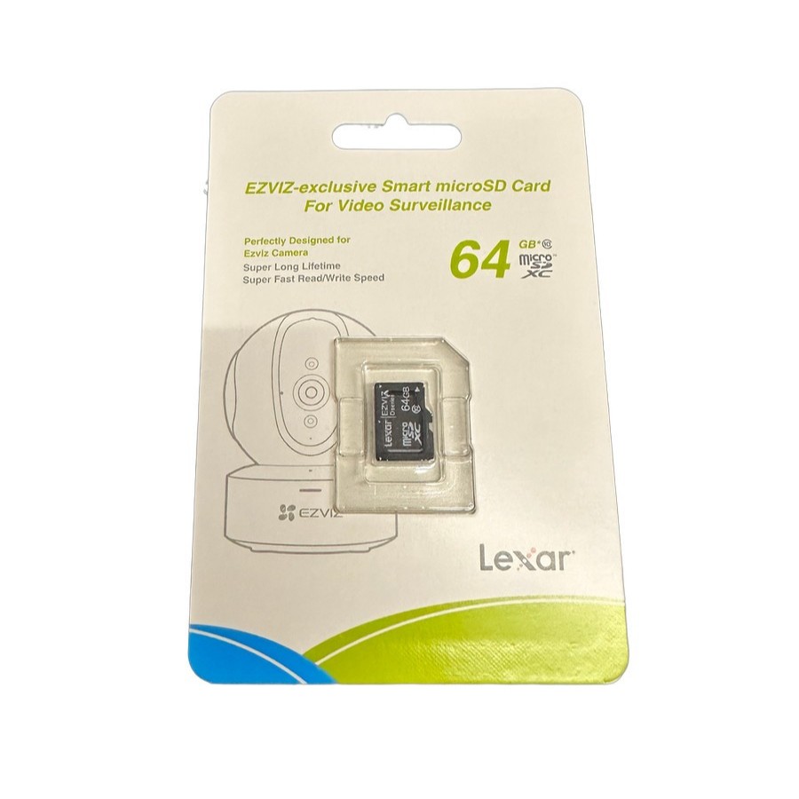 LEXAR EZVIZ CS-CMT-CARRT-64G 64GB MicroSD UHS-I CLASS 10 ความเร็ว 90MB/S