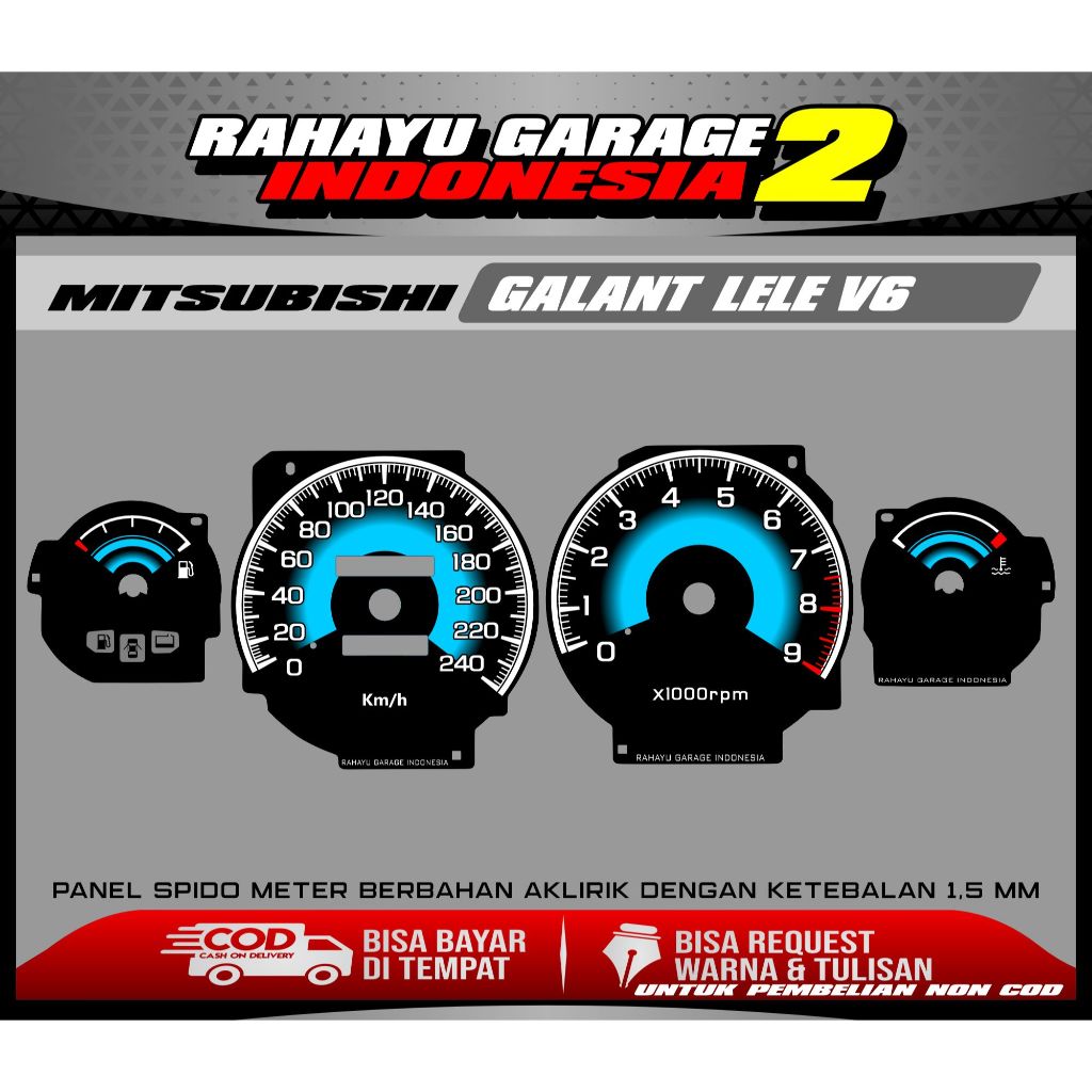 MITSUBISHI บอร์ด SPEEDO GALANT LELE V6 CUSTOM SPEEDOMETER