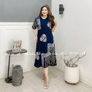 daster batik cap rayon semi twill bahan tebal adem daster busui pekalongan