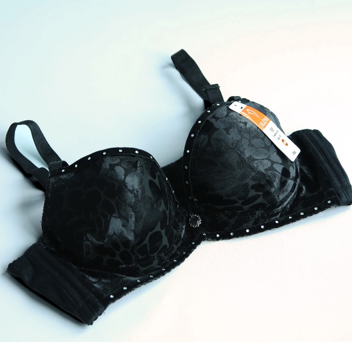 Oleno Diamond-Black Jade Leopard Bra 2062 (Size 34B - 38B)
