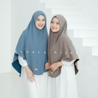 KANAYA - Hijab Bergo Knit Size XL Jumbo Premium, Kerudung Syari
