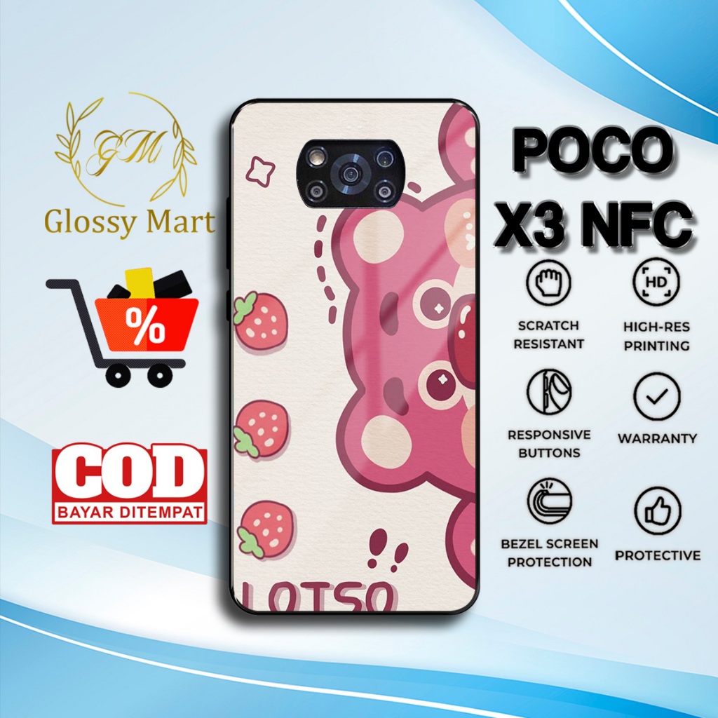เคส HP ล่าสุด P0C0 X3 NFS - P0C0 X3 NFS Casing - CuteLotso Motif - Premium Glossy Hardcase - P0C0 Gl