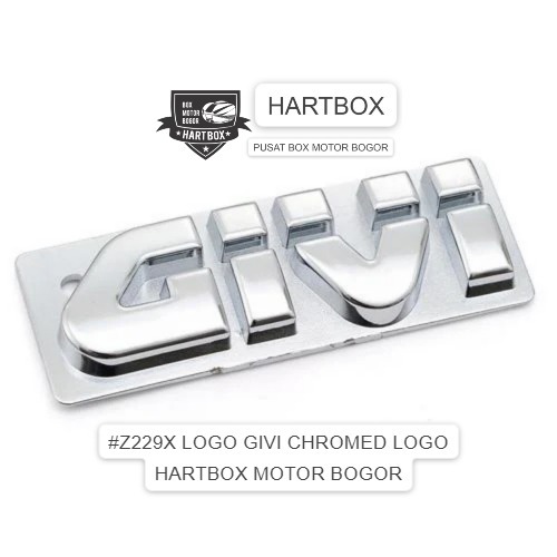 Z229X LOGO GIVI CHROMED LOGO โลโก้ givi chrome logo sidebox top box