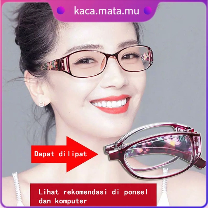 Original plus แว่นตาอ่านหนังสือและเดิน - แว่นตาอ่านหนังสือแบบพับได้ของผู้หญิง - plus แว่นตา 1.00 S&D 3.00 KM E3028
