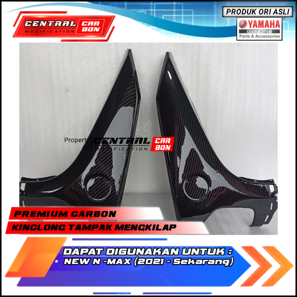 New nmax 155 ไฟเลี้ยวหน้า ฝาครอบ 1 ชุด ซ้ายและขวา original yamaha B6H F835U คาร์บอน