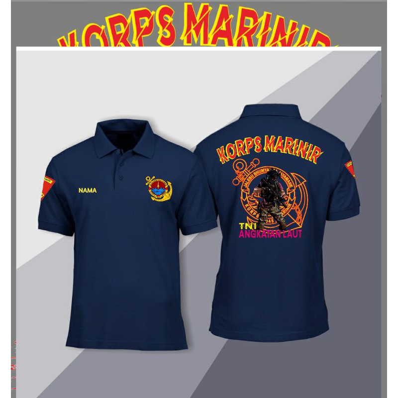 เสื้อยืดโปโลทะเลแขนสั้นผู้ชาย/เสื้อยืดคอปก tni al ล่าสุด