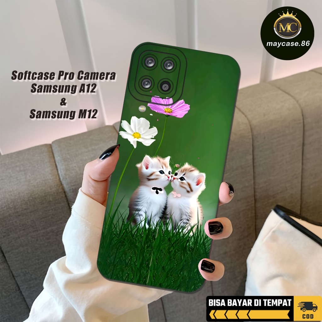เคส HP MAYCASE.86 เคส Samsung A12/M12 - เคส Samsung A12/M12 CAT Motif - Samsung A12/M12 Softcase - P