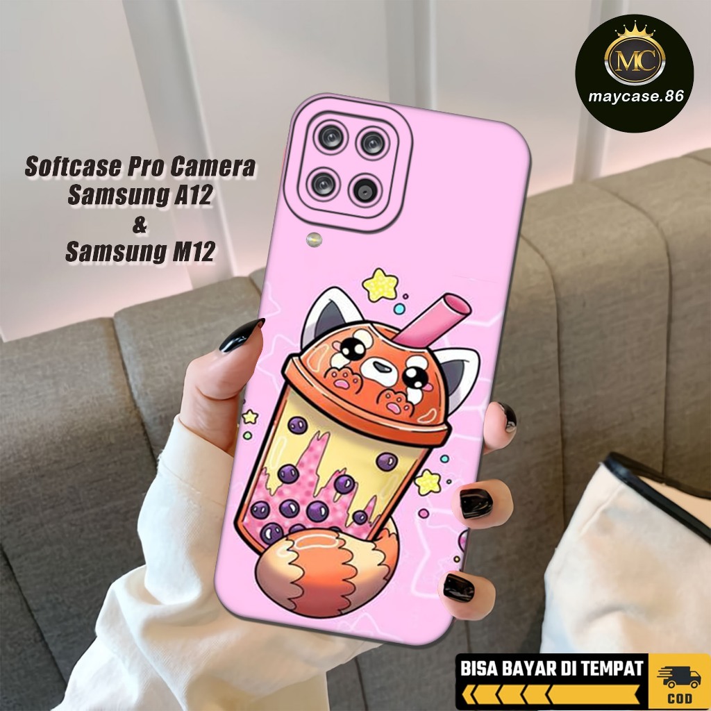 เคส HP MAYCASE.86 เคส Samsung A12/M12 - เคส Samsung A12/M12 DRINK Motif - Samsung A12/M12 Softcase -