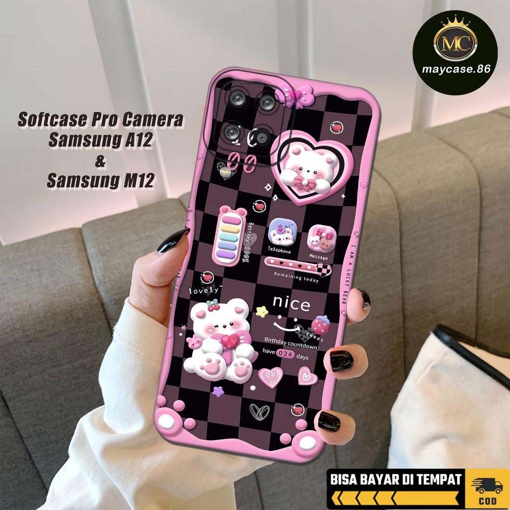เคส HP MAYCASE.86 Samsung A12/M12 - เคส Samsung A12/M12 BEAR Motif - Samsung A12/M12 Softcase - Phon