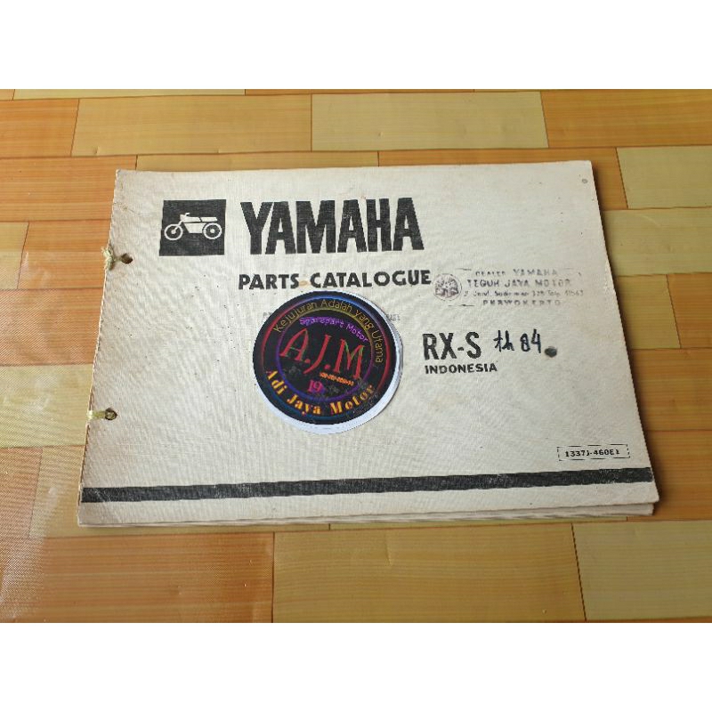 Rare Yamaha Rxs Rx S 1984 Copian Catalog Part Book