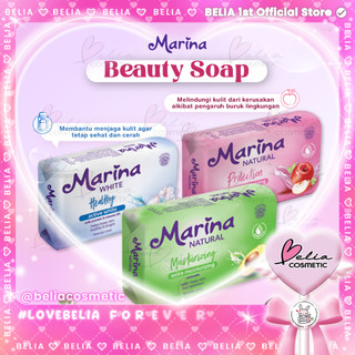 ❤ BELIA ❤ MARINA Natural Beauty Bar Soap | Sabun Batang | Moisturizing | Healthy | Protection | Extra Moisturizing Active White