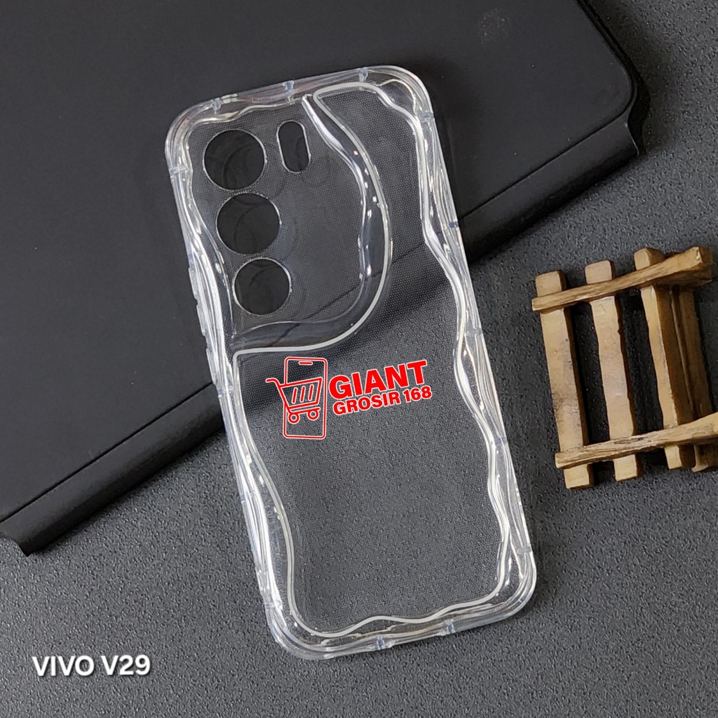Clear Melting Wavy Case Vivo V29 5G Vivo V29E Vivo V30 5G Vivo V30 Pro 5G Vivo Y03 Vivo Y100 5G Vivo