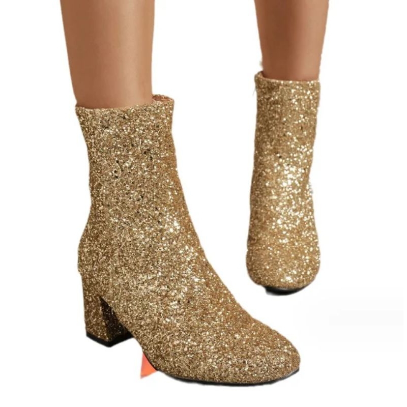 IT-C รองเท้าบูทเด็กกลิตเตอร์เต็มตัว sz26-35 - รูปที่ 3