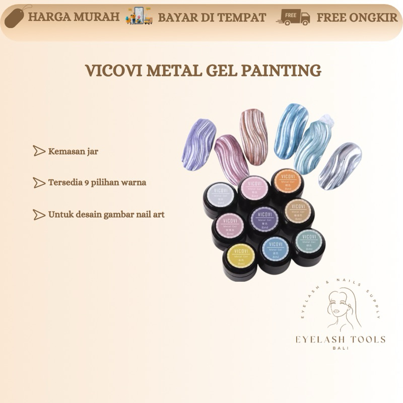 VICOVI METAL GEL PAINTING NAIL ART
