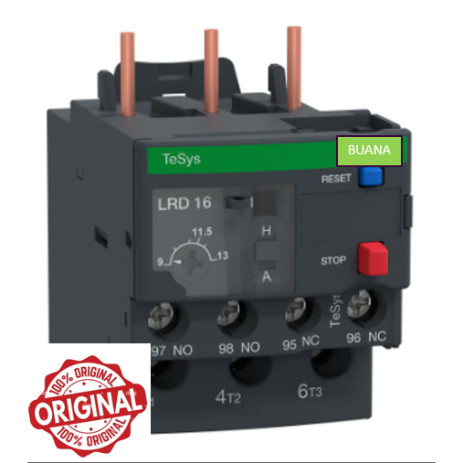 โอเวอร์โหลดความร้อน Schneid*r LRD16 9-13A โอเวอร์โหลด LRD 16 TOR VRD16