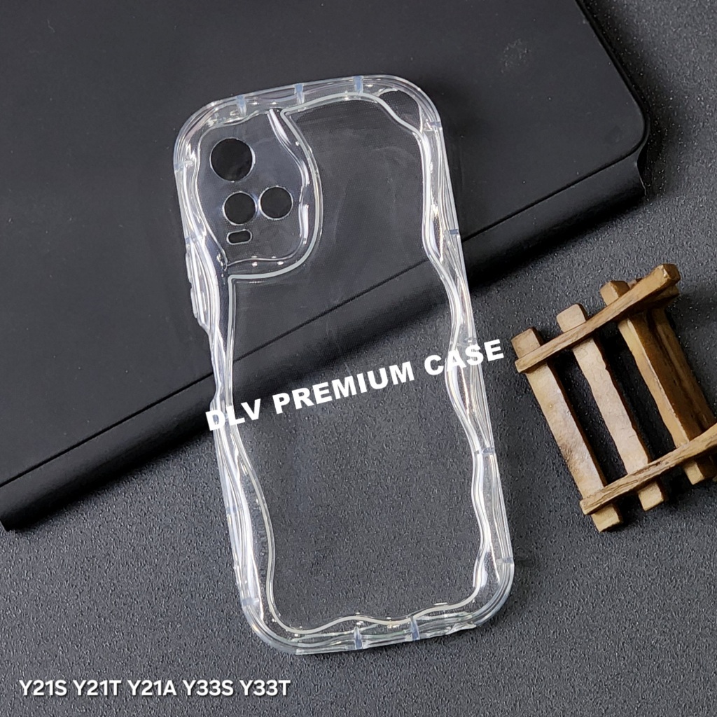 VIVO Y21S VIVO Y21 VIVO Y33S CASE MELTING WAVY CLEAR CASE VIVO Y21S VIVO Y21 VIVO Y33S G01