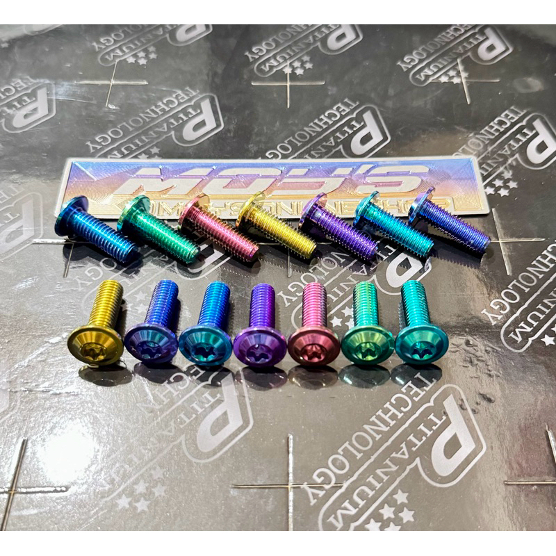 แผ่นเสียงไทเทเนียม M8X20MM และ M8X25MM ดั้งเดิม