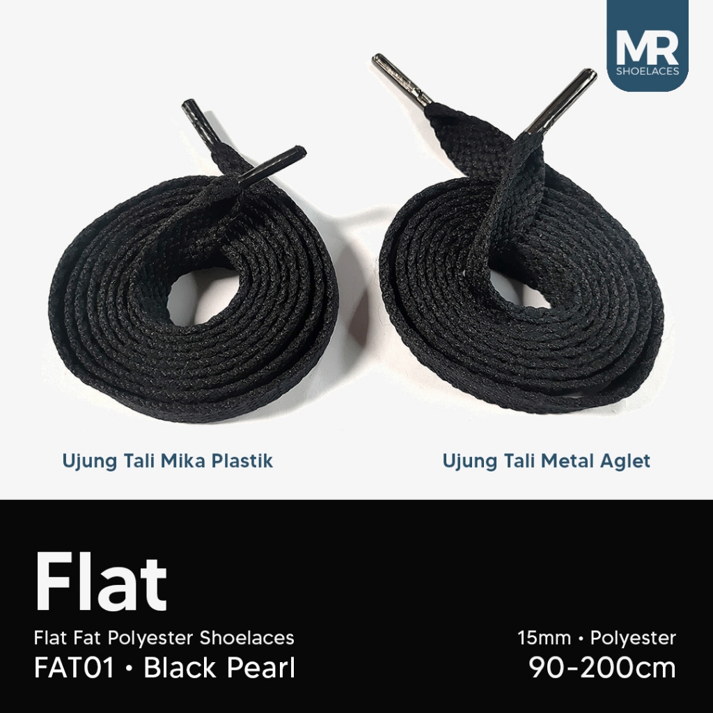 Hijau Mr Shoelaces FAT07 สีเขียวเข้ม (สีเขียวเข้ม) เชือกผูกรองเท้าโพลีเอสเตอร์ไขมันแบน 1.5 ซม. 15 มม.80 ซม.90 ซม.100 ซม.120 ซม.130 ซม.150 ซม.180 ซม.200 ซม.สําหรับ Knu Skool รองเท้าผ้าใบ - เชือกผูกรองเท้าพรีเมี่ยม
