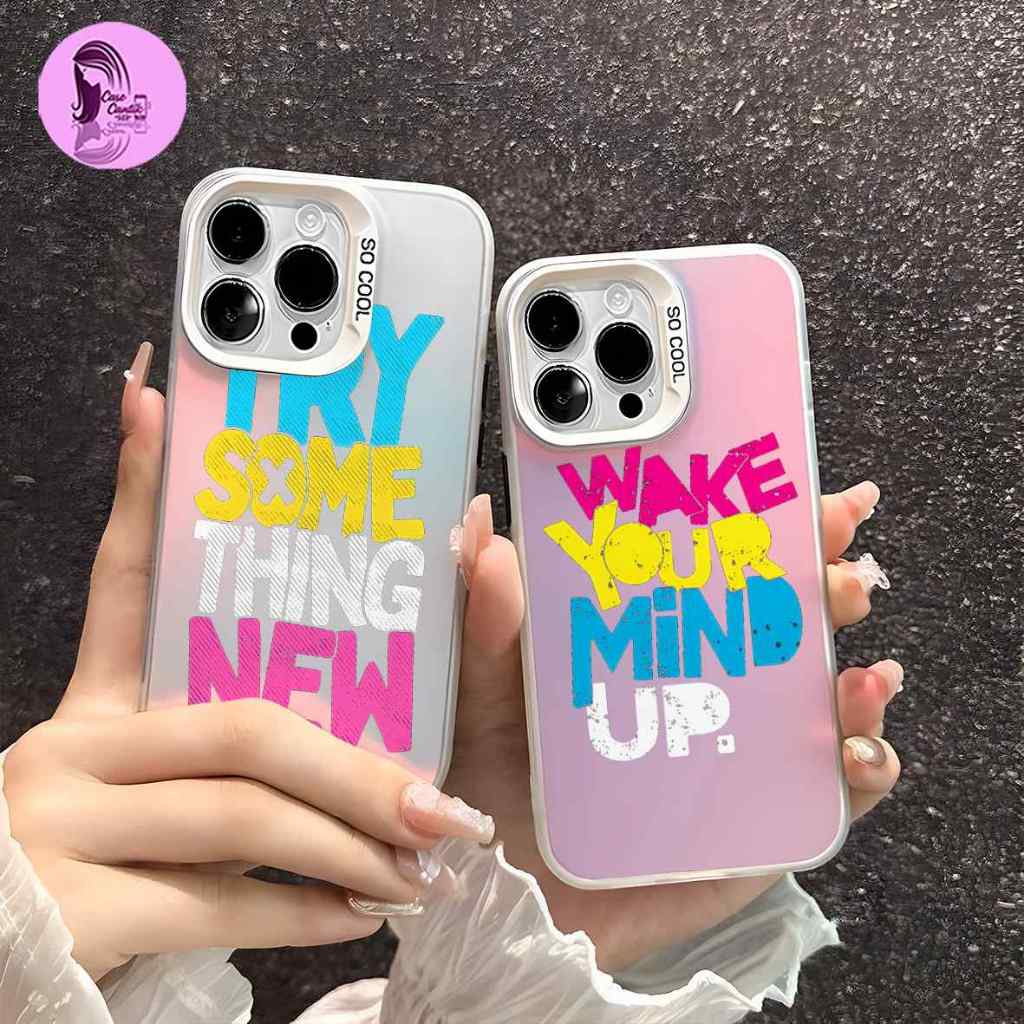 SOFTCASE CASING IMD GLOSSY RAINBOW CUSTOM GRADATION RAIBOW QUETS สําหรับ A1K A3S A5S A7 5 5i A3 Y02 