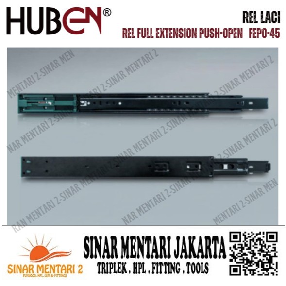 HUBEN รางเปิดแบบกดส่วนขยายเต็มรูปแบบ FEPO-45
