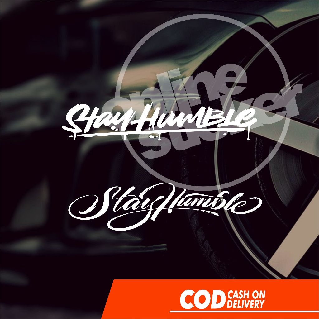 Stay Humble/Stay Free/Smile lating sticker สําหรับรถยนต์กระจกหน้ารถ