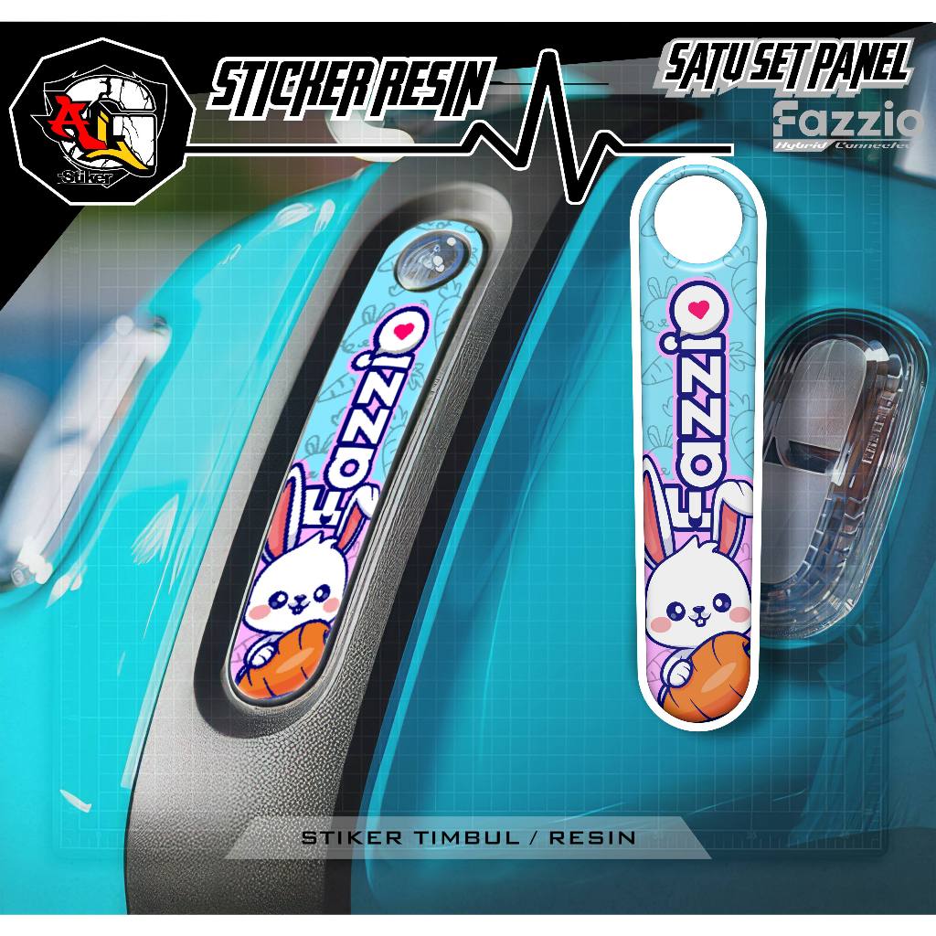 RESIN RISED สติ๊กเกอร์/FAZIZIO PANEL EMBLEM/PANEL.7/FAZZIO PANEL STICKER/FAZZIO 125 สติ๊กเกอร์รถจักรยานยนต์/SPED/SPEDOMETER ANTI-SCRATCH STICKERER/FAZIO 125 MOTORCYCLE/RESINERERERERER/AISTING