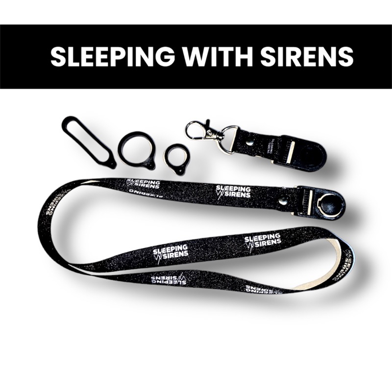 Gantungan Sleeping WITH SIRENS LANYARD PREMIUM HP KEYCHAIN