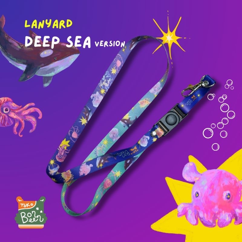 Lanyard Deep Sea Bonbeen Store สายคล้องบัตรพร้อมธีมสัตว์ทะเล