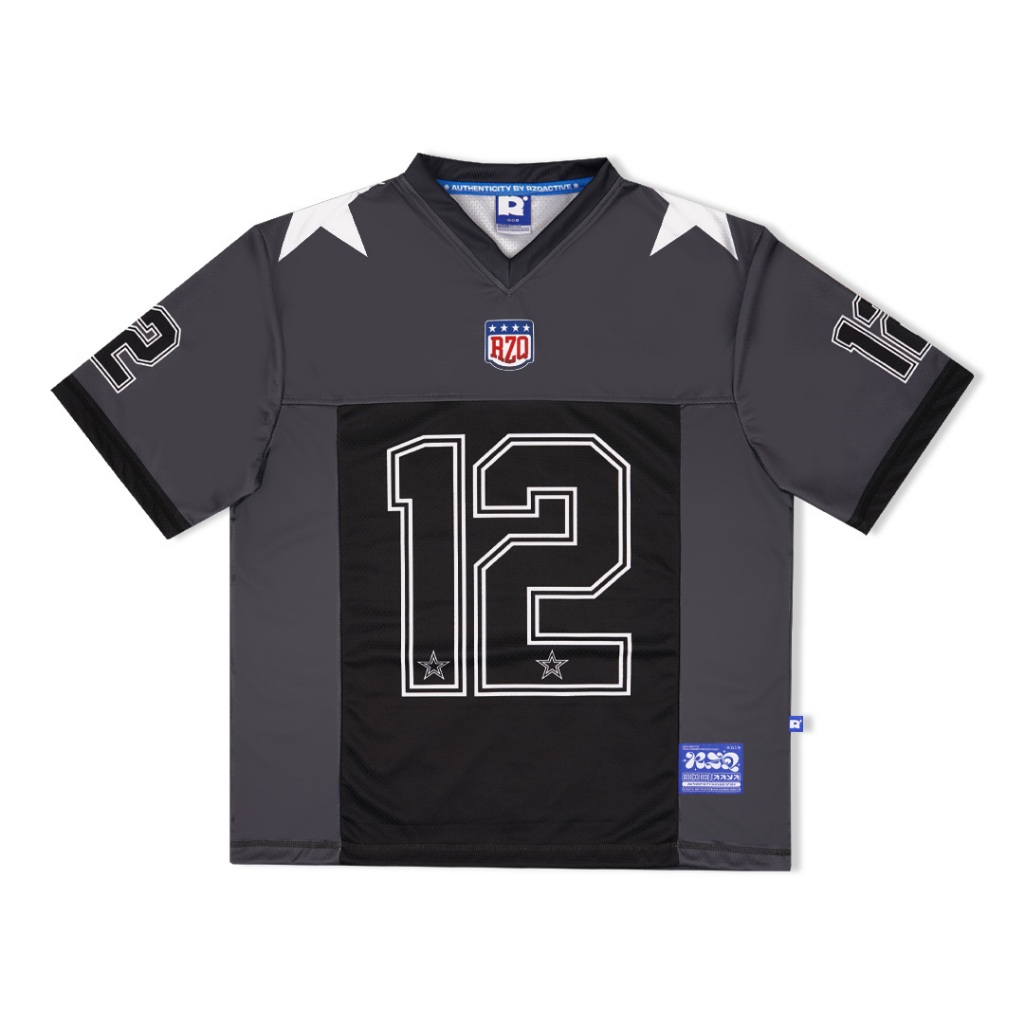 RZQ / 12 / Number Series / Jersey / Streetwear / Oversize / Music / Boxy Fit / Vintage / Blocke Core