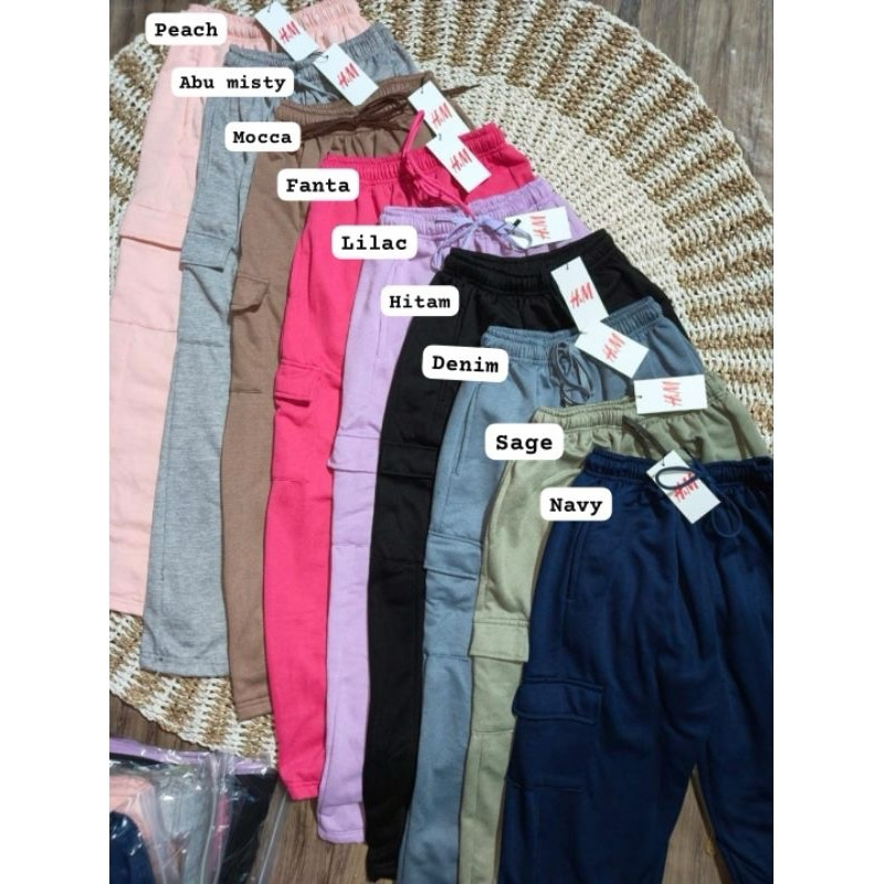 HNM H&M FLEE CARGO CULOT PANTS