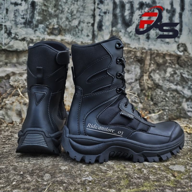 Pdl pdh รองเท้าผู้ชายรองเท้าเซฟตี้หัวเหล็ก pdl รองเท้า TNI POLRI SECURITY SATPOLPP