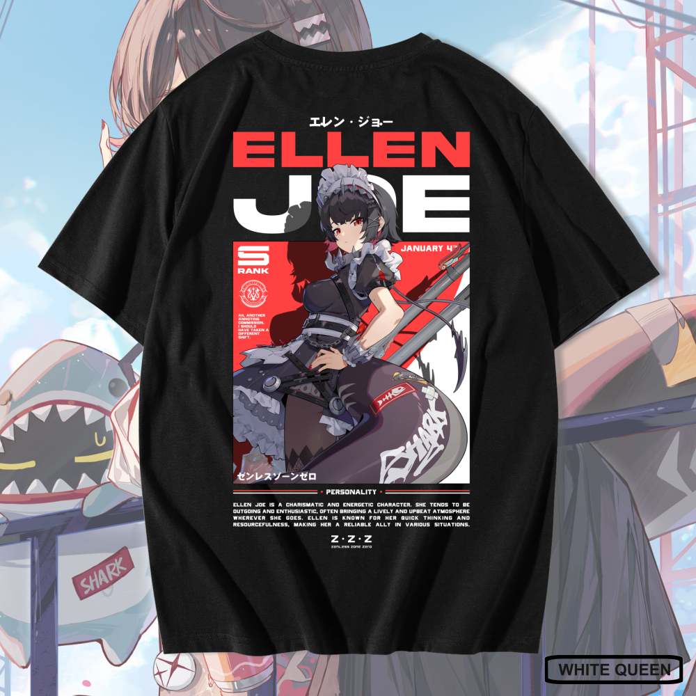 ELLEN JOE ZENLESS ZONE ZERO เสื้อยืด - MENS & WOMENS DISTRO เสื้อยืด ANIME & เกมเสื้อยืด ZZZ ELLEN J