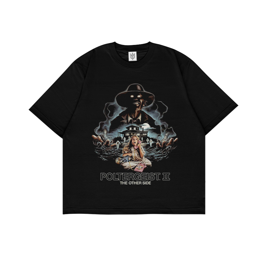 เสื้อยืด POLTERGEIST 2 MOVIE FILM | เสื้อยืด OVERSIZE สีดําสไตล์ Y2K VINTAGE BOOTLEG GRUNGE | ผู้ชาย