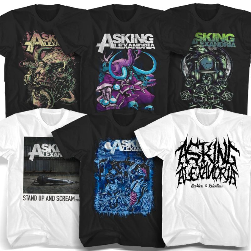 FTWOLABEL - Asking Alexandria Series Music T-shirt Premium Adult T-shirt for Men and Women