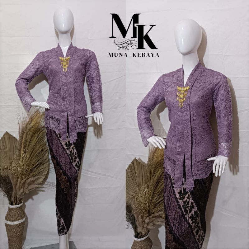 Modern Brocade KEBAYA ชุด/แขนยาวผ้า KEBAYA ชุด/KARTINI KEBAYA ชุดสําหรับคริสต์มาสสําเร็จการศึกษาเชิญหมั้น/Luxury BATIK กระโปรงจีบ