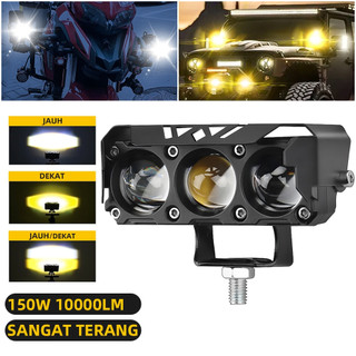 Lampu Tembak LED Laser SQL 3 MATA Super Terang Lampu Kabut Untuk Sepeda Motor Mobil Dan Truk 12V 24V