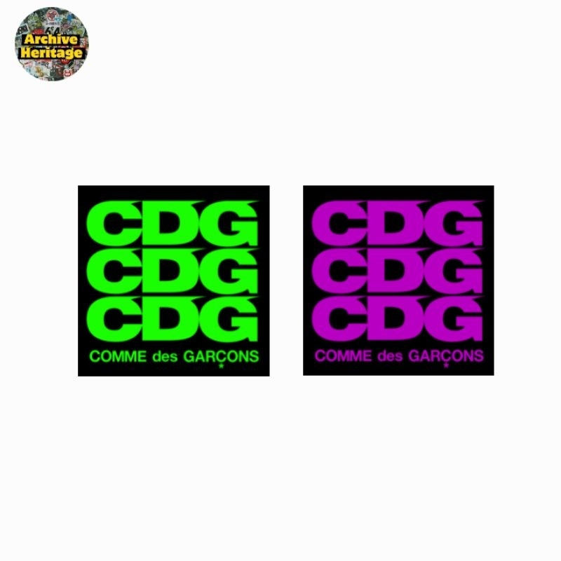 สติ๊กเกอร์ Come des Garcons CDG โลโก้เสื้อผ้าญี่ปุ่น streetwear สติกเกอร์แบรนด์