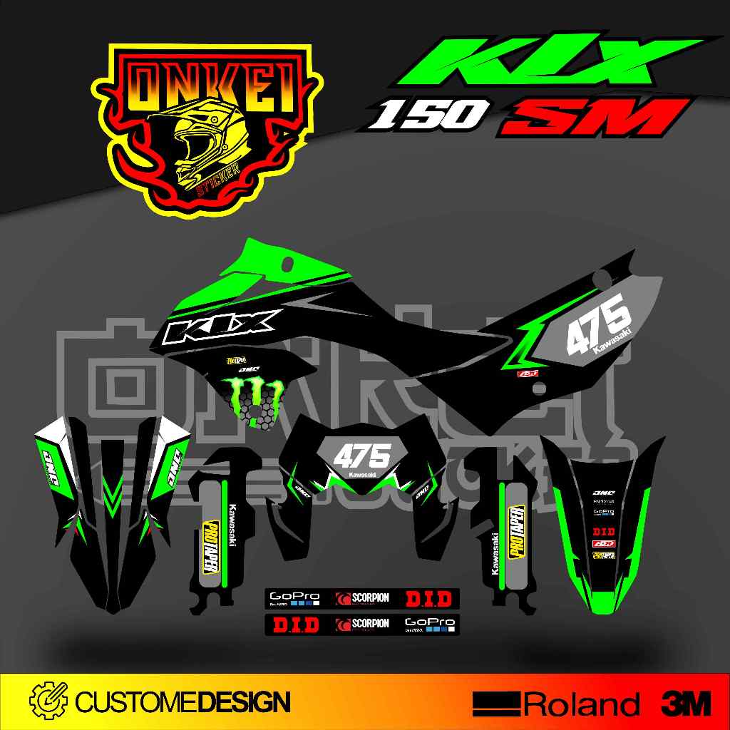 สติ๊กเกอร์ DECAL KLX 150 SM SK4