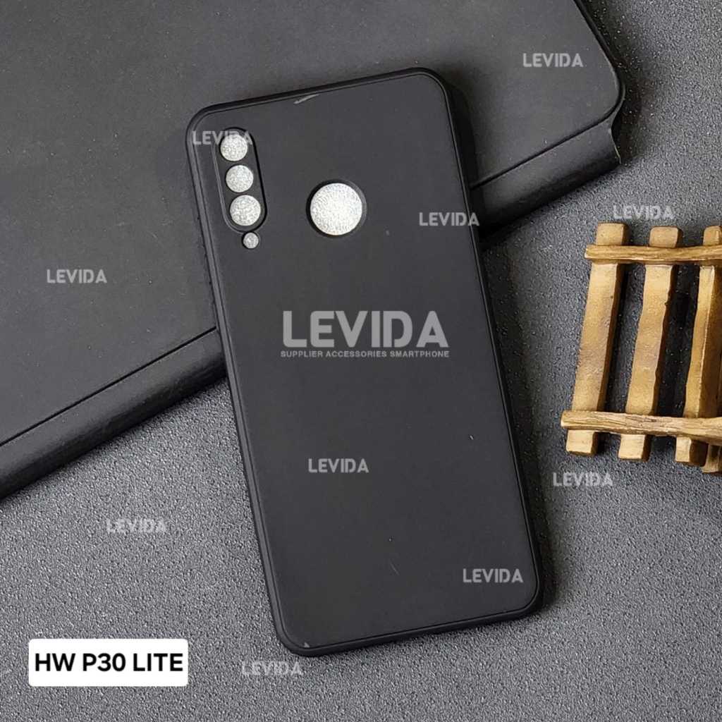 Huawei P30 Lite Macaron Square BLACK/ Case Square BLACK Edge Huawei P30 Lite