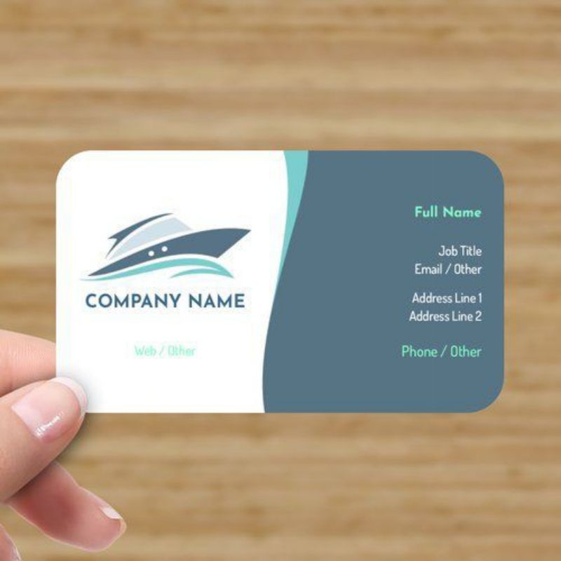 CURVED CORNER BUSINESS CARD PACKAGE นาที 1 กล่อง