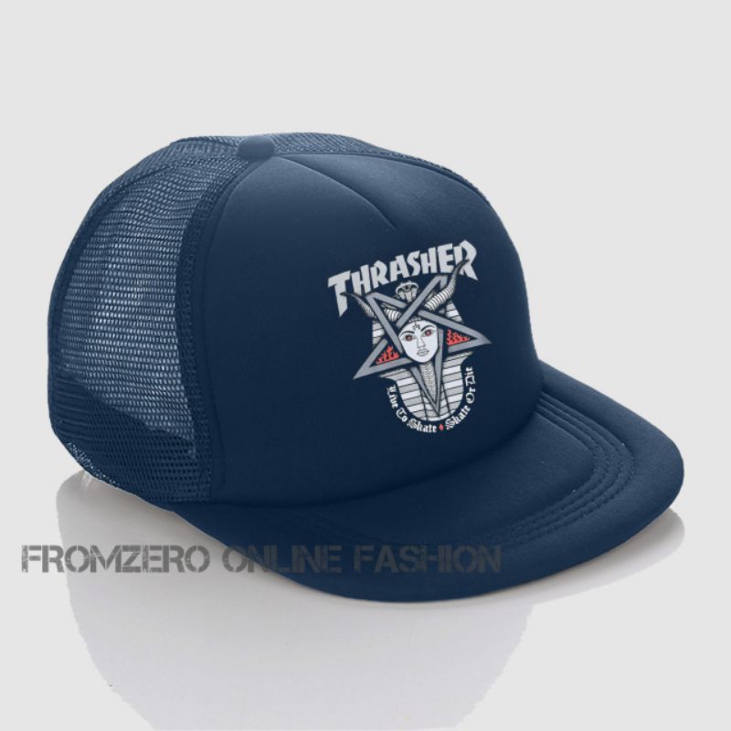 Trasher หมวก Snapback ตาข่าย Trucker สําหรับผู้ชายล่าสุดพร้อมโลโก้ของ MUMY