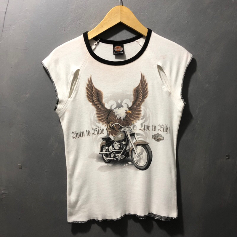 Harley davidson Tanktop สําหรับผู้หญิง || เสื้อกล้ามวินเทจฮาร์เลย์